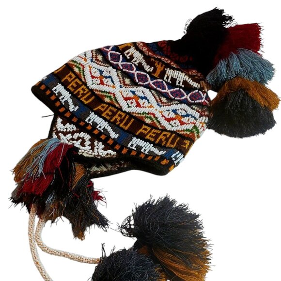 Chullo Andean Beanie Hat – Spirit for Extreme Adventures, Unisex gift Wrap yours - Picture 1 of 3